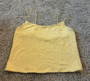PacSun Yellow Basics Cropped Tank thumbnail 1