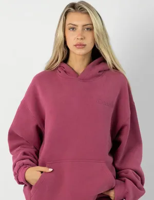 Comfrt Minimalist Hoodie Purple Size M thumbnail 2