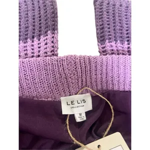 Le Lis sweater knit pants purples Med NWT thumbnail 5