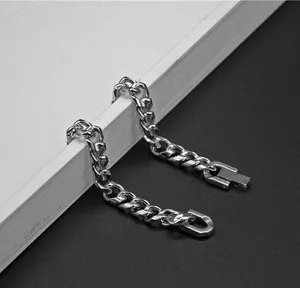 Titanium Steel Link Chain Bracelet for Men Women,Personality Punk Hip Hop Bracelet thumbnail 4