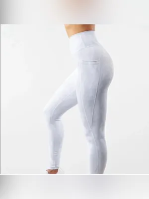 BuffBunny Limitless Legging Pant Tight Snow Camo White High Glute Contour Small thumbnail 3