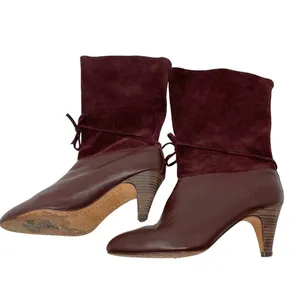 Ted Baker Maroon Suede‎ and Leather Slouchy Twla Boots Size US 6 thumbnail 6