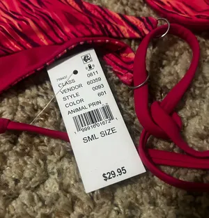 PacSun pink animal print bikini thumbnail 3