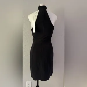 NEW $198 Amanda Uprichard Crepe Strapless Black Classic Choker Dress XS P thumbnail 4