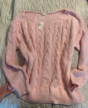 Aeropostale Sweater Knit Pink Women’s thumbnail 1