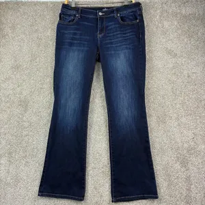 Soho Bootcut Jeans Size 12 Petite Dark Wash Stretch Mid Rise Western Rodeo Boho thumbnail 2