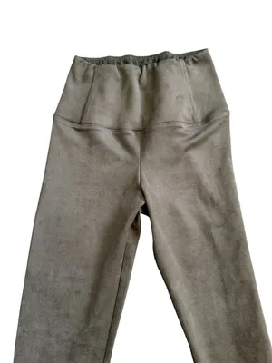 WILFRED FREE Taupe Faux Suede Leggings Size XS thumbnail 4