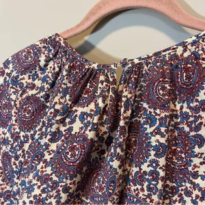 J. Crew Palermo Smocked Waist Mini Dress‎ in Floral Bouquet Linen Medium thumbnail 12