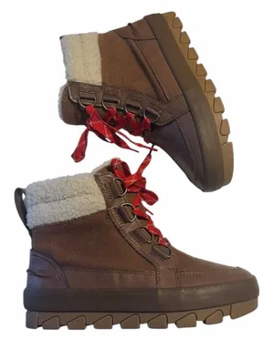 SPERRY Top-Sider Boots Juneau Low Hiker Wool Brown Waterproof Womens Snow Sz 7 thumbnail 1