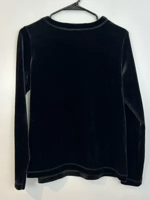 Vintage Harley Davidson Black Velour Long Sleeve Pullover Sweatshirt Size Medium thumbnail 9