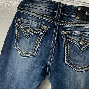 Miss Me Jeans Women Size 29W Low Rise Faded Signature Boot Cut Denim JS50108124 thumbnail 9