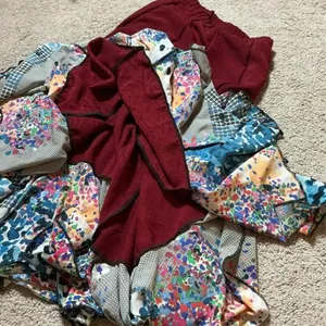 Bohemian Maxi Skirt Tiered Patchwork Ruffle Floral Print‎ Burgundy Boho Festival thumbnail 6