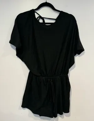 Black‎ ribbed Altard State oversized romper Size Medium thumbnail 1