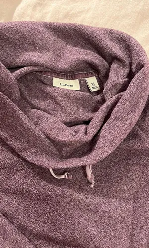 L.L.Bean Large Purple Plaid Matching Fleece Set thumbnail 3