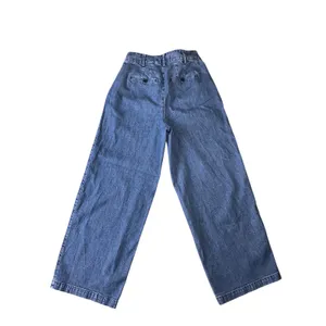 Madewell Wide Leg Pleated Jeans Medium Wash Blue High Rise‎ Trouser Size 0 thumbnail 7
