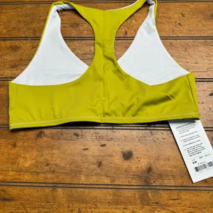 Leggings Park Women Active Gear Tank Top Lime Green Racerback Sports Bra‎ S M thumbnail 2