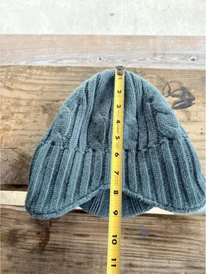 Carhartt Fleece Lined Cable Knit Ear Flap Beanie OSFA thumbnail 3