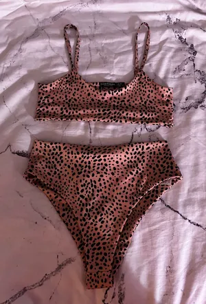 Nasty Gal Leopard Print Bikini Set thumbnail 1