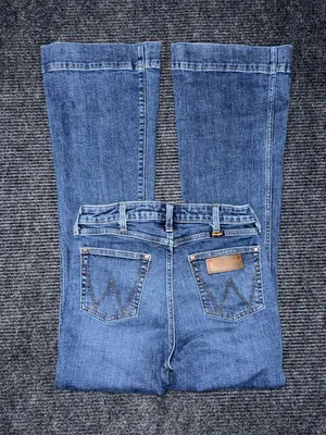 Wrangler Retro High Rise Trouser Bootcut Jeans Women’s 29x32 Stretch Denim EUC thumbnail 2