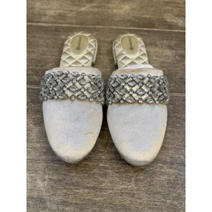 Birdies‎ Limited Edition Songbird Snow Crystal Velvet Embellished Mules Size 9 thumbnail 2