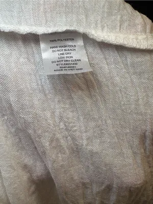 Monteau White Crinkled Short Sleeve Button-Down Shirt Medium thumbnail 11