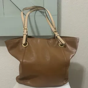Michael Kors jet set carryall tan/cream thumbnail 10
