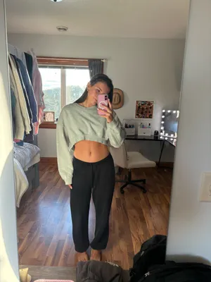 Aerie Crop Sweatshirt thumbnail 2