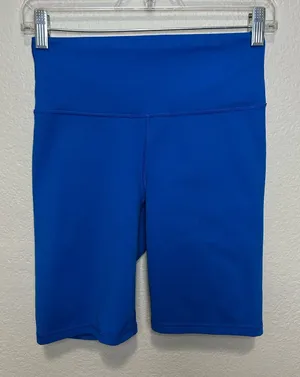Fabletics Blue Bike Shorts High Rise 8.5” Inseam Activewear thumbnail 1