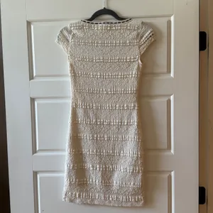 Madden NYC Cream Lace Tiered Mini Dress Ruffle Bow XS‎ Coquette Balletcore thumbnail 7