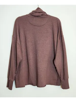 Aerie Dusty Mauve Cowl Neck Pullover Size Small thumbnail 5