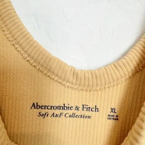 Abercrombie Bodysuit Extra Large Ribbed Wide Strap Scoop Neck Downtown Girl Chic thumbnail 4