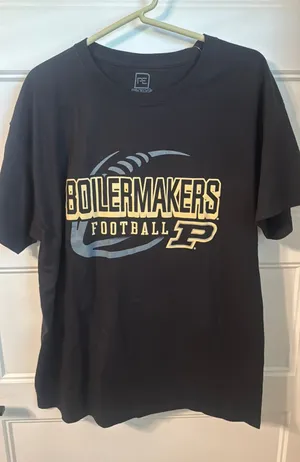 Proedge Purdue boilermakers black tshirt thumbnail 1