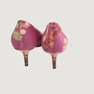 3204 | Marc Fisher Abode2 Floral Pointed Toe Kitten Heel Pumps Pink Women 5.5 thumbnail 6