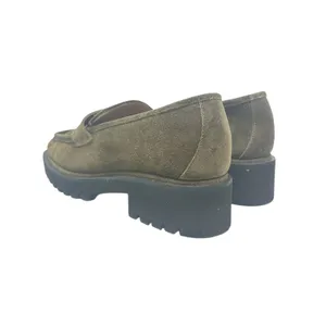 275 Central Penny Loafers Flats Suede‎ Olive Green Brown Size 37.5 US 7.5 thumbnail 8