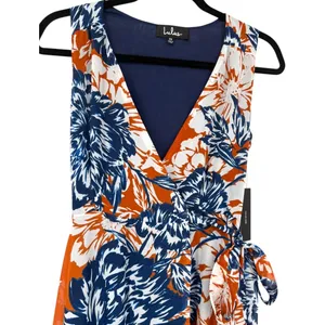 NWT Lulus Desert Trip Floral High-Low‎ Sleeveless Wrap Dress Size XS Feminine thumbnail 8
