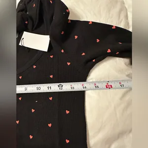 Plush Thermal Heart Pajama & Scrunchie Set - NWT - Size XS thumbnail 9