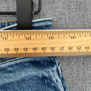 Quince Comfort Stretch High Rise Cropped Wide Leg Denim Jeans Atlantic Blue 25 thumbnail 10