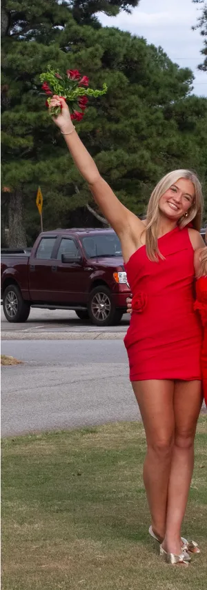 Red Showpo Dress Mini One-Shoulder thumbnail 4