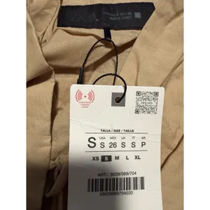 Zara Poplin Balloon Crop Top Beige Modern Romantic Peasant Runway Tik Tok thumbnail 5