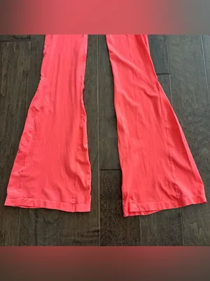 FP Movement Good Karma Flare Leggings Coral Pink thumbnail 3