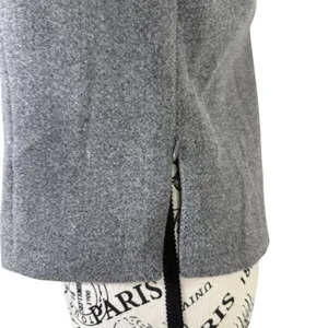 Women's Strapless Bustier Crop Top Gray XL Side Zip Cocktail Party thumbnail 4