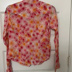 Panhandle Slim Pink and Orange Floral Button Down Shirt Size S thumbnail 9