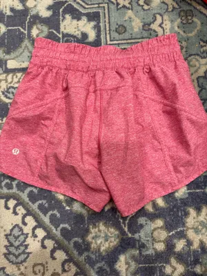 Heathered Sonic Pink Lululemon Tracker Shorts 6 thumbnail 2