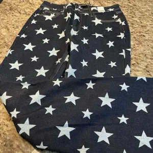 Judy Blue Star Print Flare Jeans Womens 9/29 High Waist Dark Blue JB88662 NWT thumbnail 7