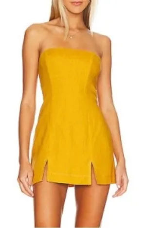 Free People‎ Rumer Harper Linen Mini Dress XS NWT thumbnail 1