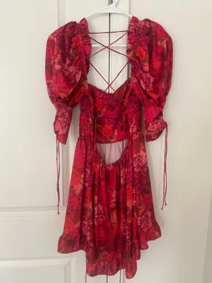For Love & Lemons Mini Dress Floral thumbnail 6
