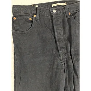 Mens Levis Ribcage Straight Ankle Jeans Black Size 28 thumbnail 2