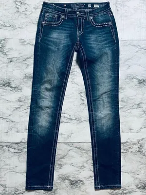 Miss Me Signature Rise Rhinestone Skinny Jeans thumbnail 1