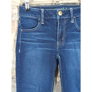 American Eagle Jeans Woman's 2 Jeggings Blue Skinny‎ Stretch Basic Coastal thumbnail 4