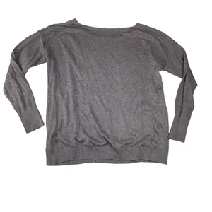 Lululemon women's 10 12 full extension sweater cashlu heathered gray long sleeve thumbnail 4
